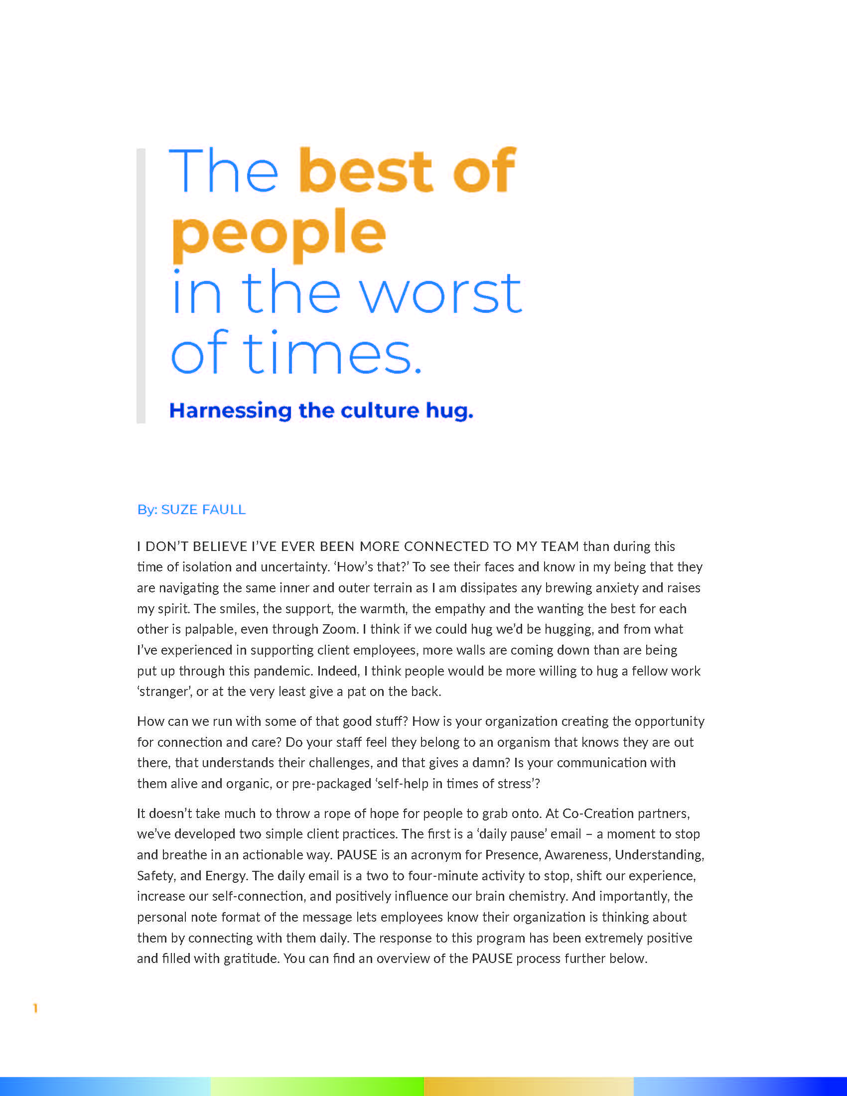 The best of people in the worst of types by Suze Faull